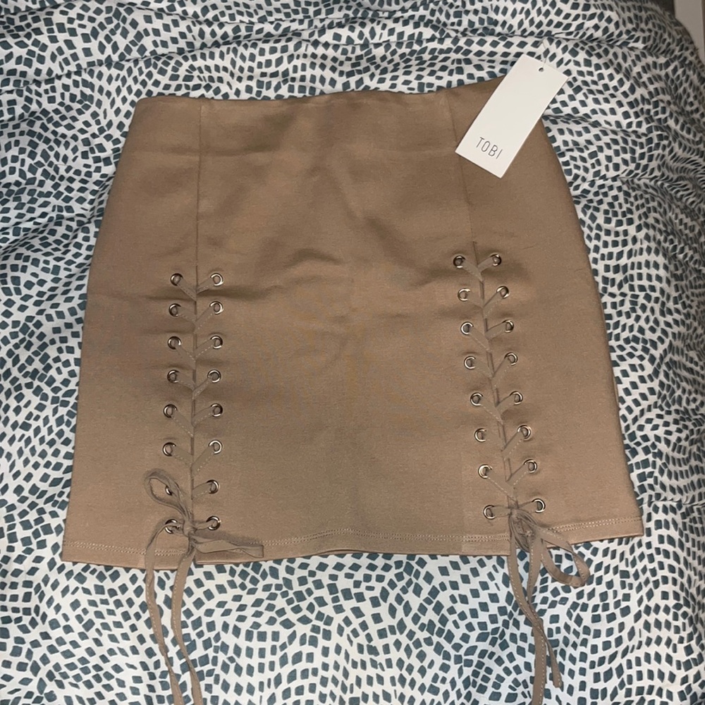 Tan Womens sexy skirt